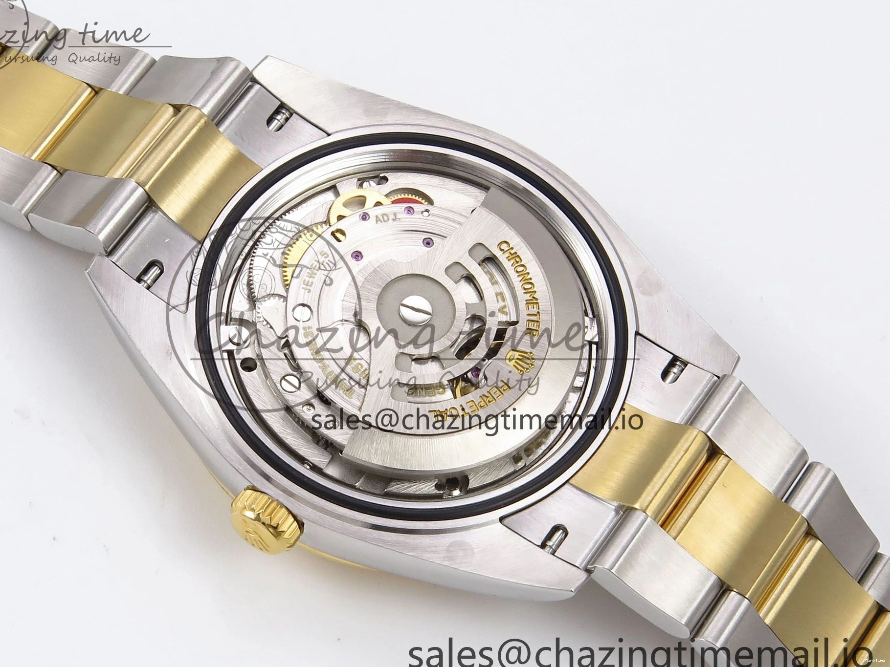 MiroTime 0514 DateJust 41 126333 EWEF Best Edition YG Diamonds Dial on SS YG Oyster Bracelet A Minimalist 973